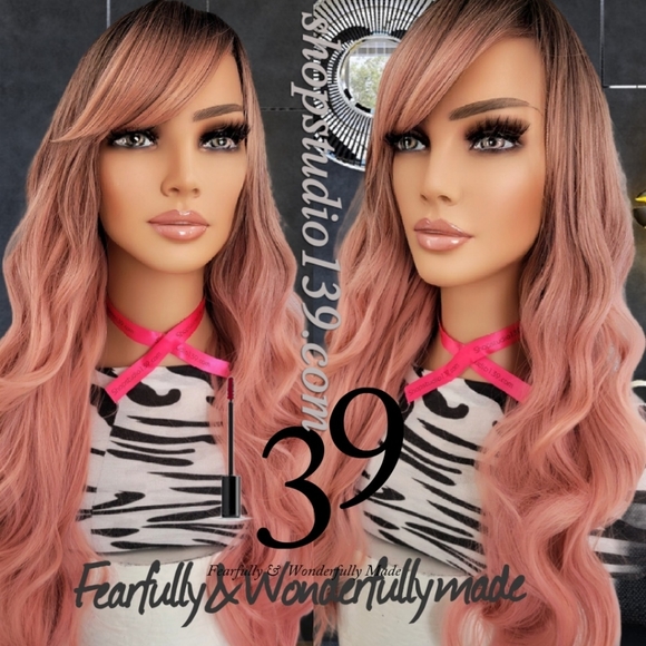 Rosegold Beautiful beach wave bang wig 😍 ♥️ - Picture 3 of 3